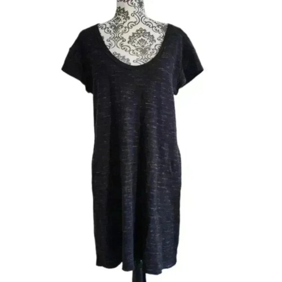 ATM Anthony Thomas Melillo Tee Shirt Dress Mini Black Heather Women's size Small - Picture 2 of 14